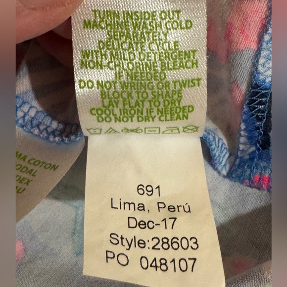 Lilly Pulitzer Women’s Knot Front Tunic Top – Long Sleeve – Size Small EUC - Picture 10 of 11